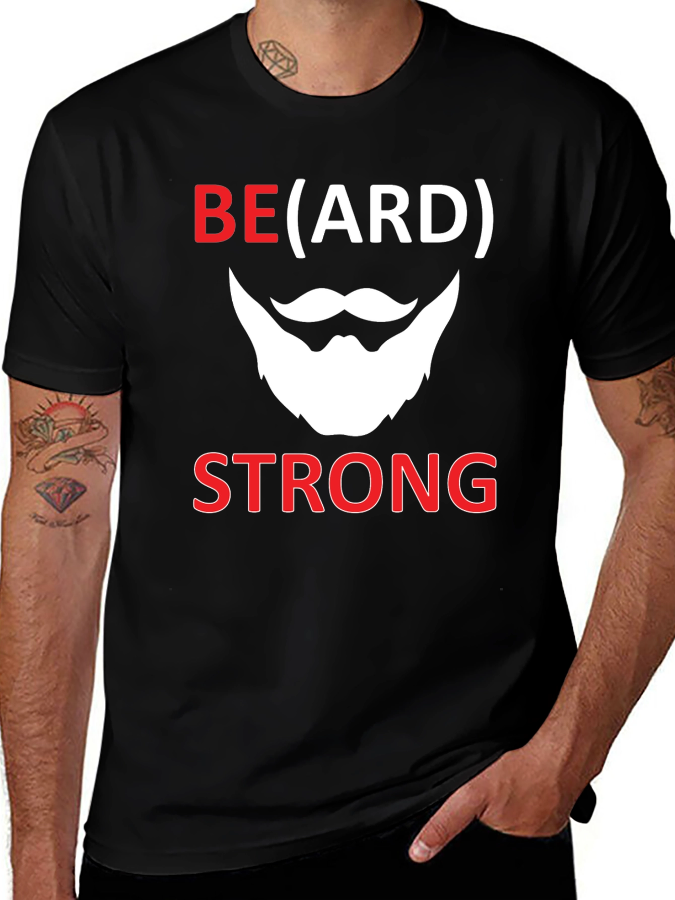 Beard Strong Black T-Shirt
