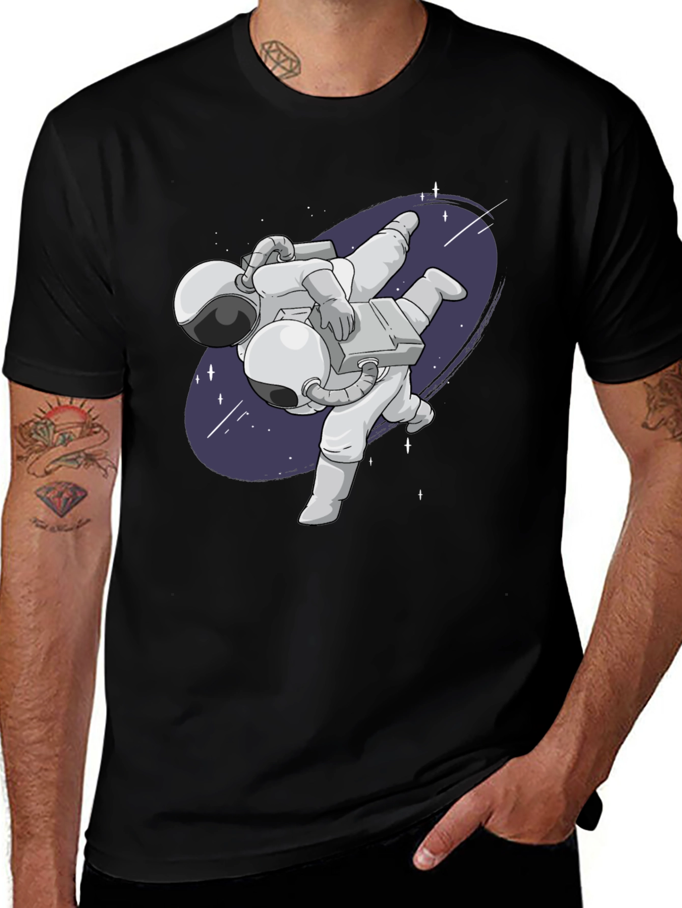 Variant 13 of Astronaut Judo Black T-Shirt
