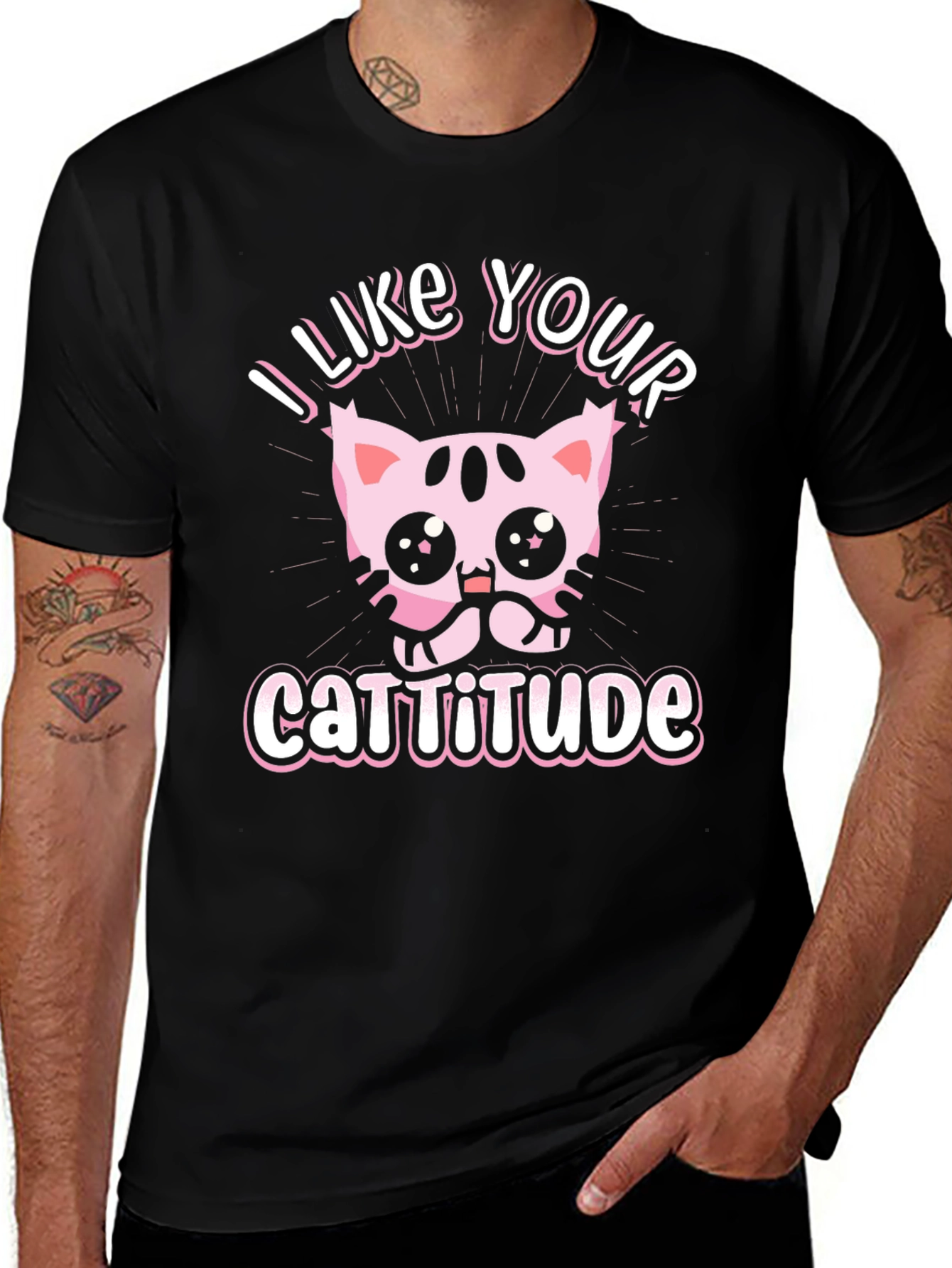 Variant 12 of Cute Catitude T-Shirt