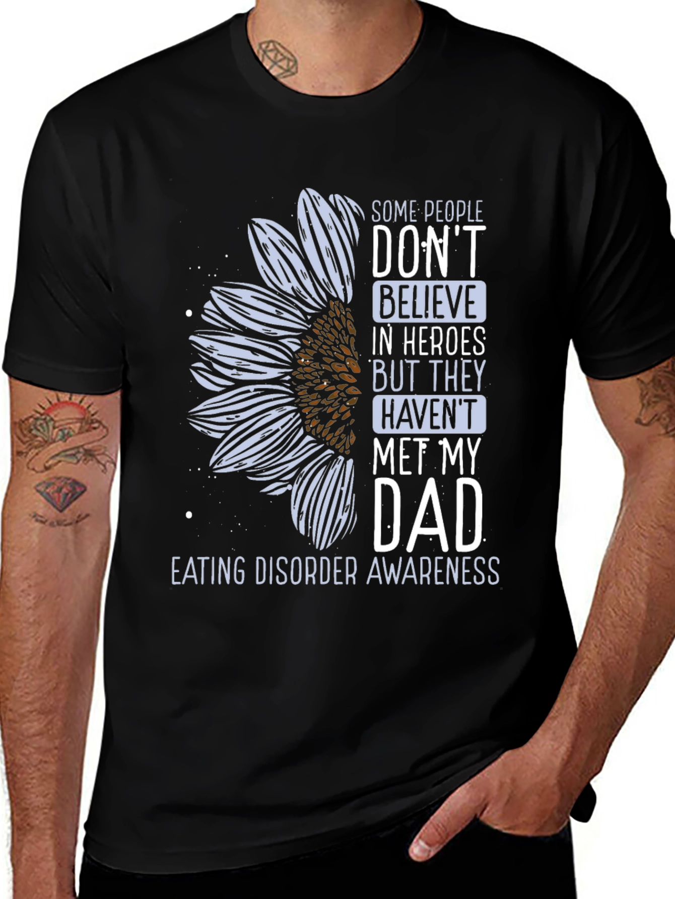 Eating Disorder Awareness T-Shirt - 'My Dad is My Hero'