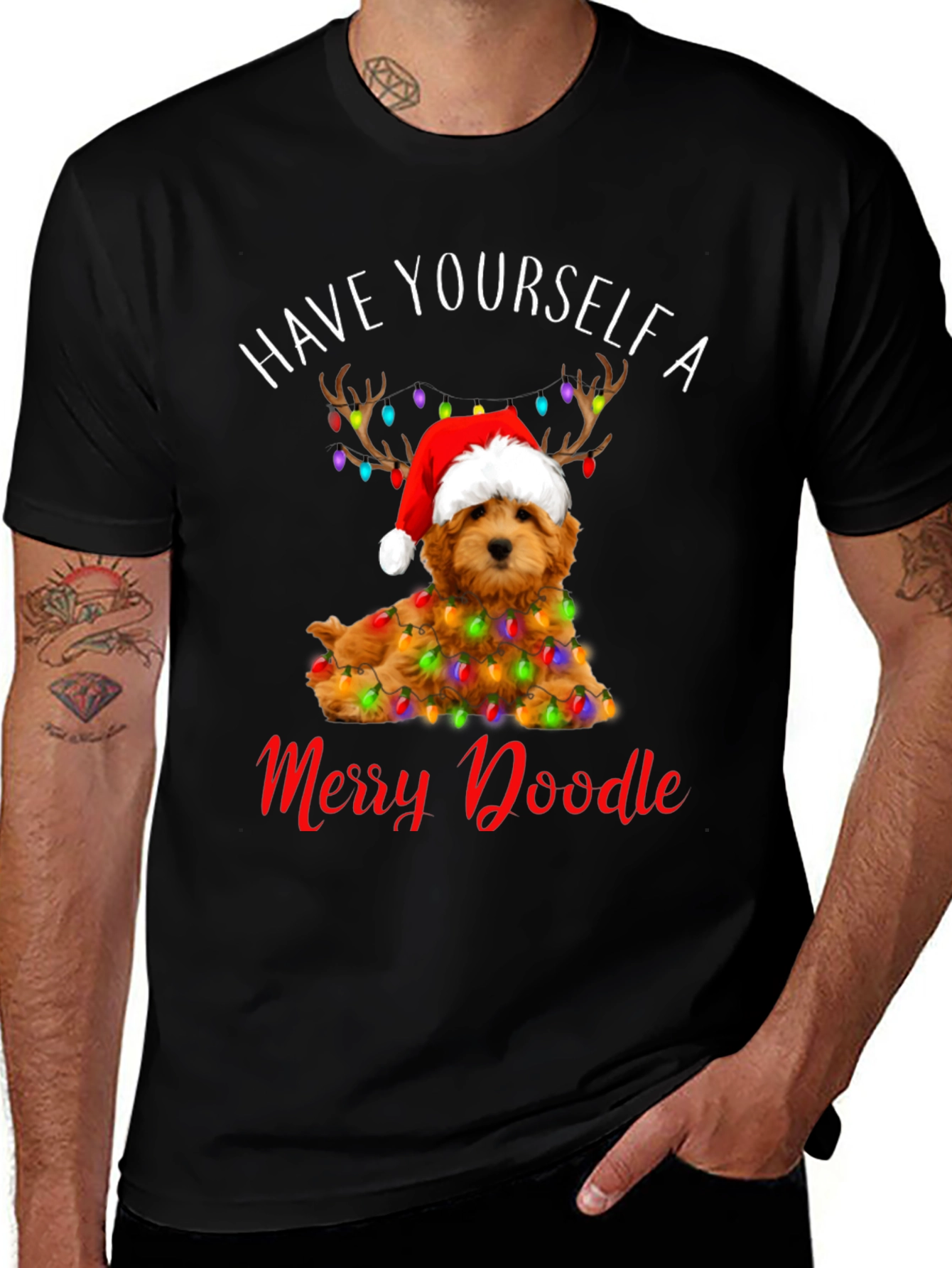 Merry Doodle Christmas T-Shirt