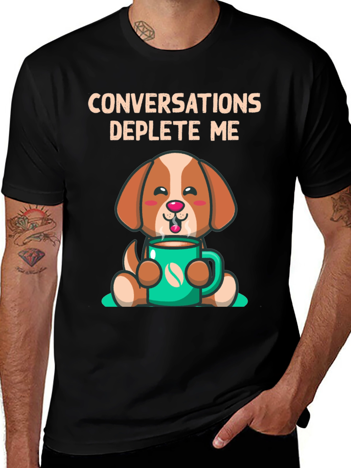 Variant 16 of Conversations Deplete Me T-Shirt