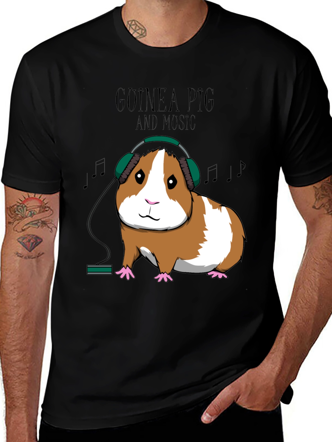 Variant 21 of Guinea Pig Music Lover T-Shirt