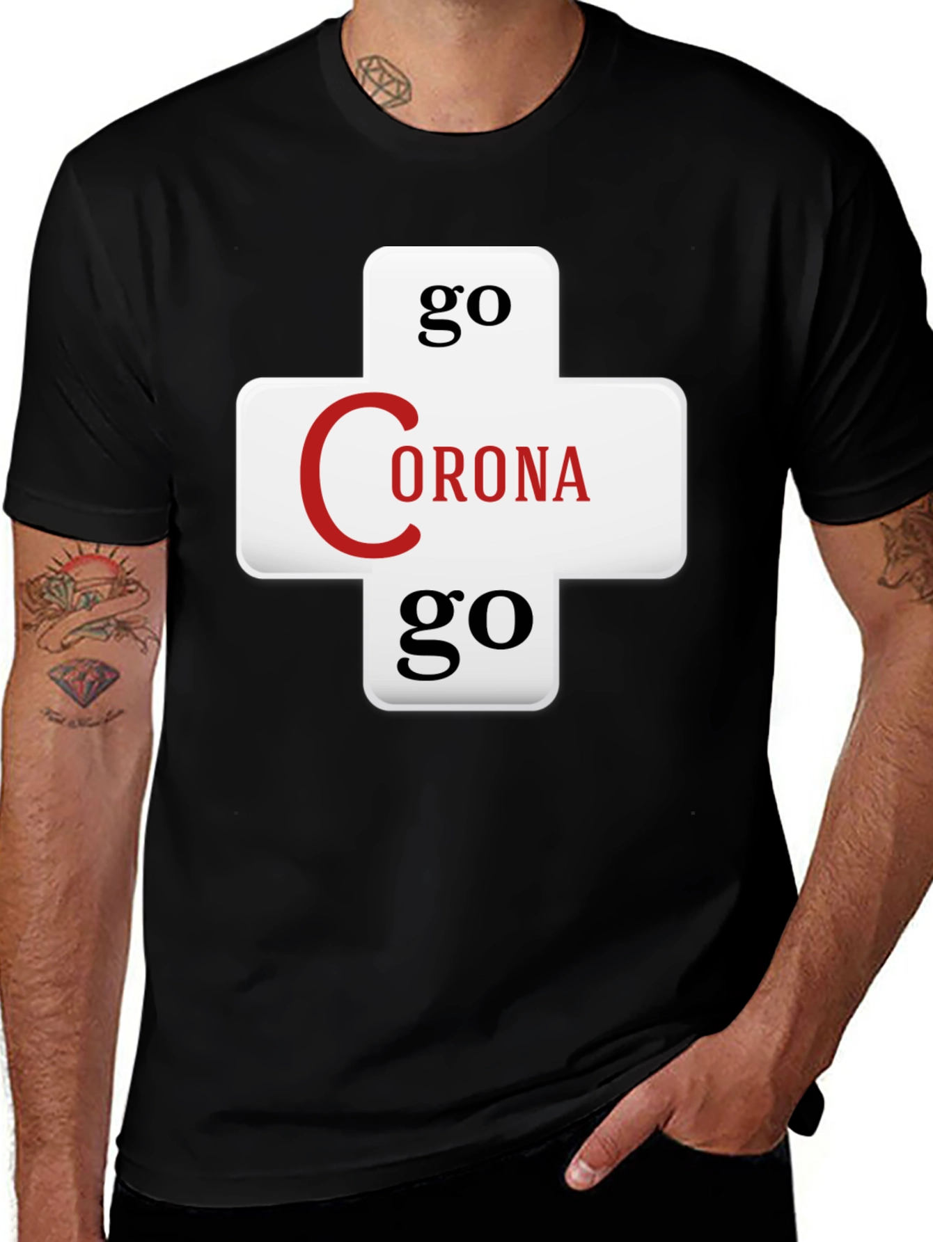 Variant 13 of Go Corona Go Graphic T-Shirt