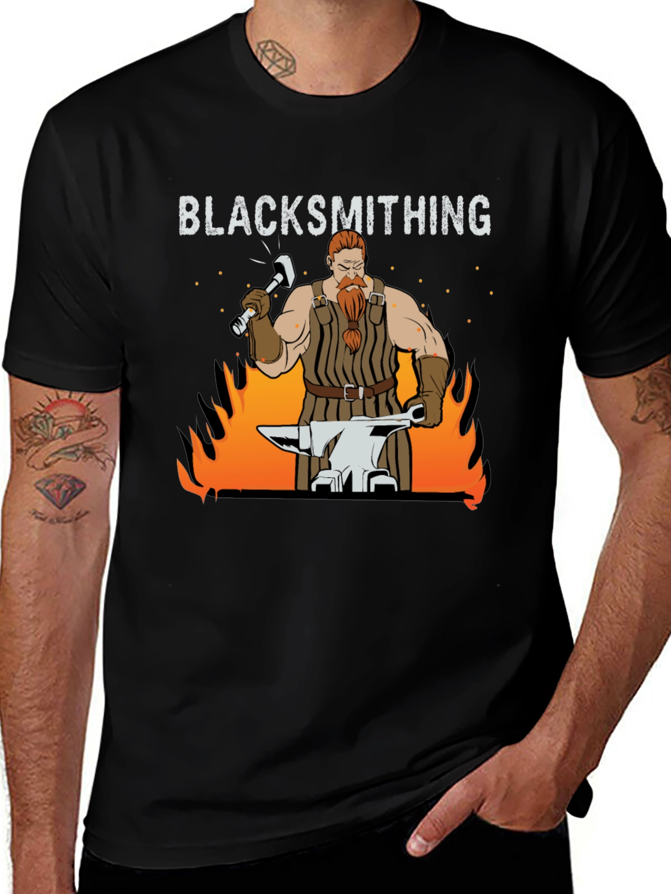 Variant 17 of Blacksmithing T-Shirt - Forging Fun!