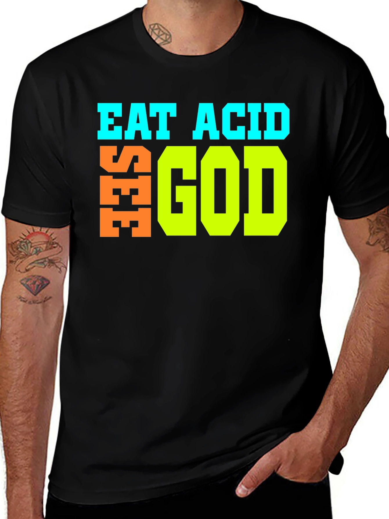 Variant 12 of Eat Acid See God Graphic T-Shirt