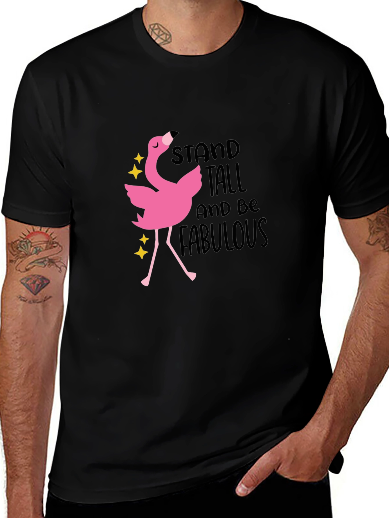 Variant 9 of Stand Tall Flamingo Graphic T-Shirt