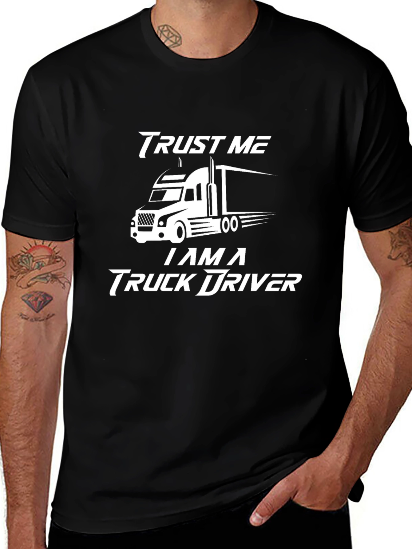 Variant 13 of Trust Me I'm a Truck Driver T-Shirt
