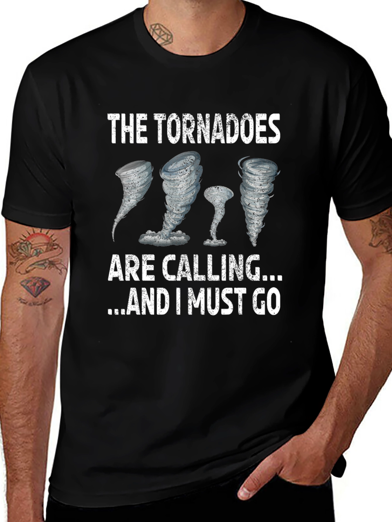 Variant 8 of The Tornadoes Are Calling T-Shirt - Weather Humor Tee