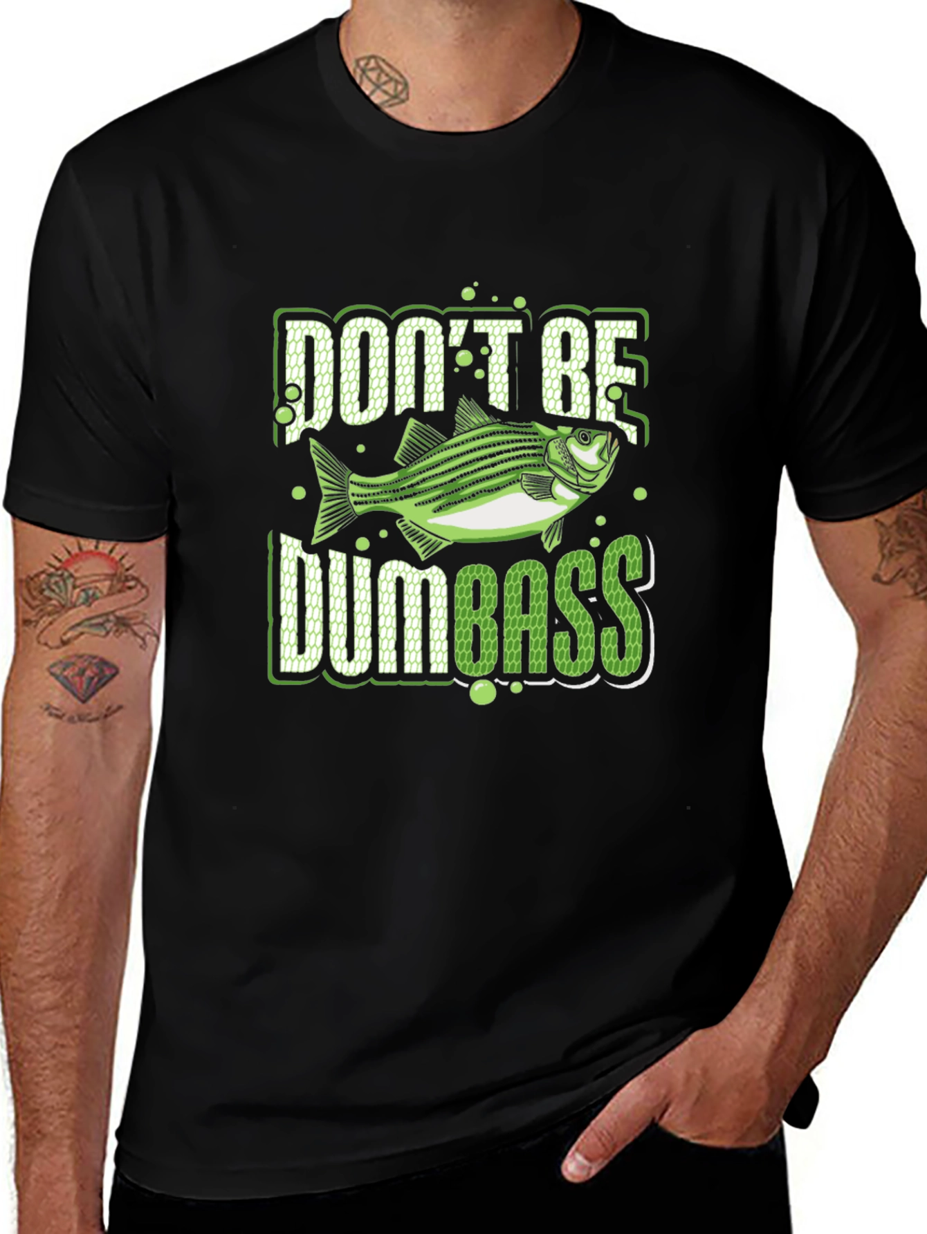 Variant 24 of Don't Be Dumbass Funny Fishing T-Shirt