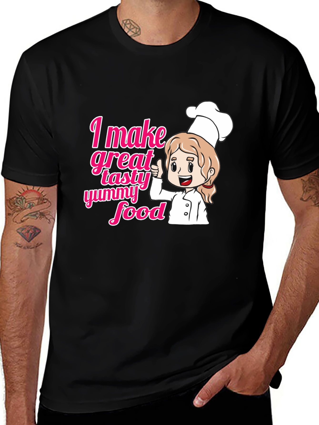 Chef Cook Foodie T-Shirt - Great Tasty Yummy Food!