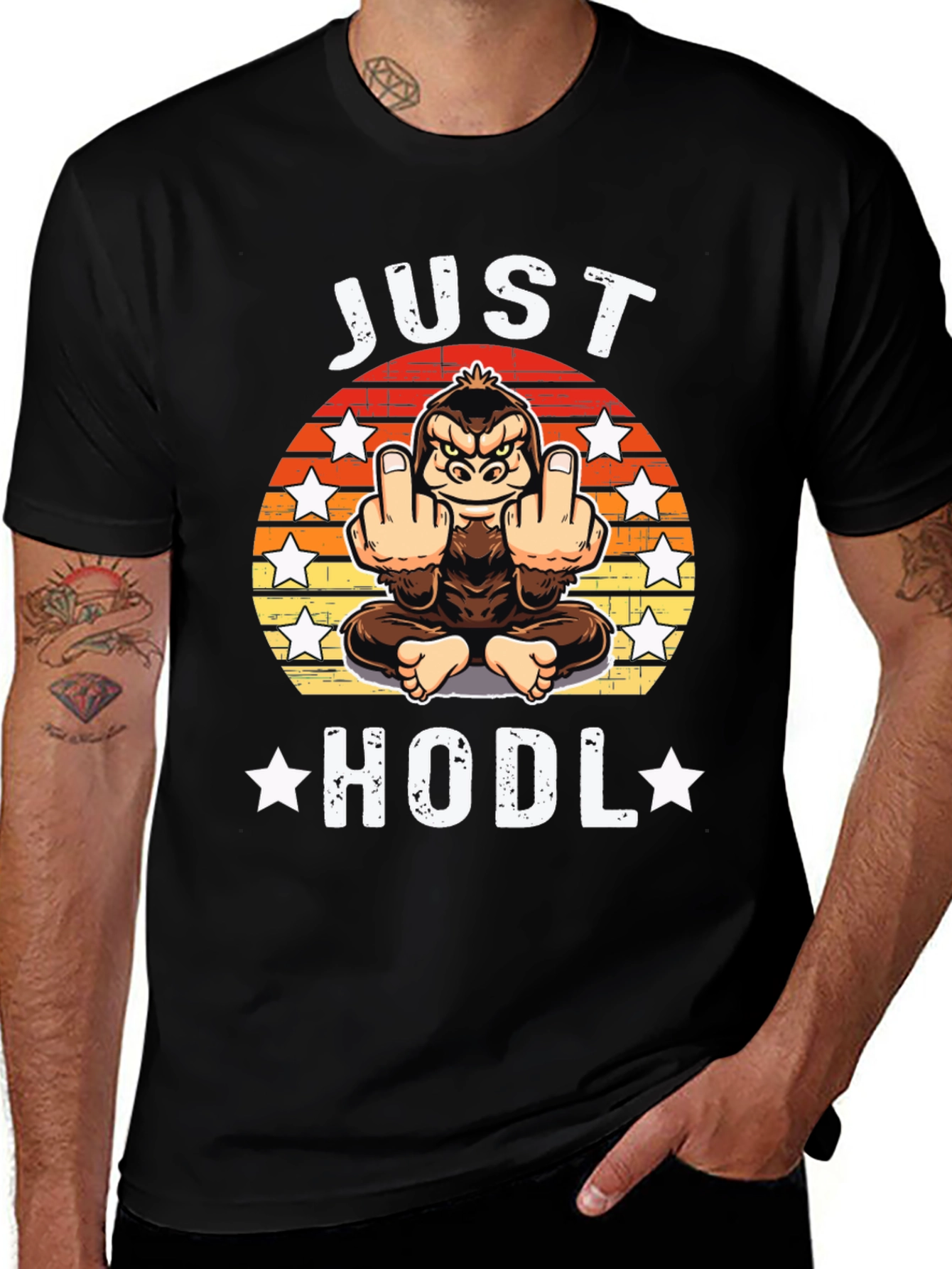 Variant 8 of Just Hodl Graphic Tee - Crypto Apparel