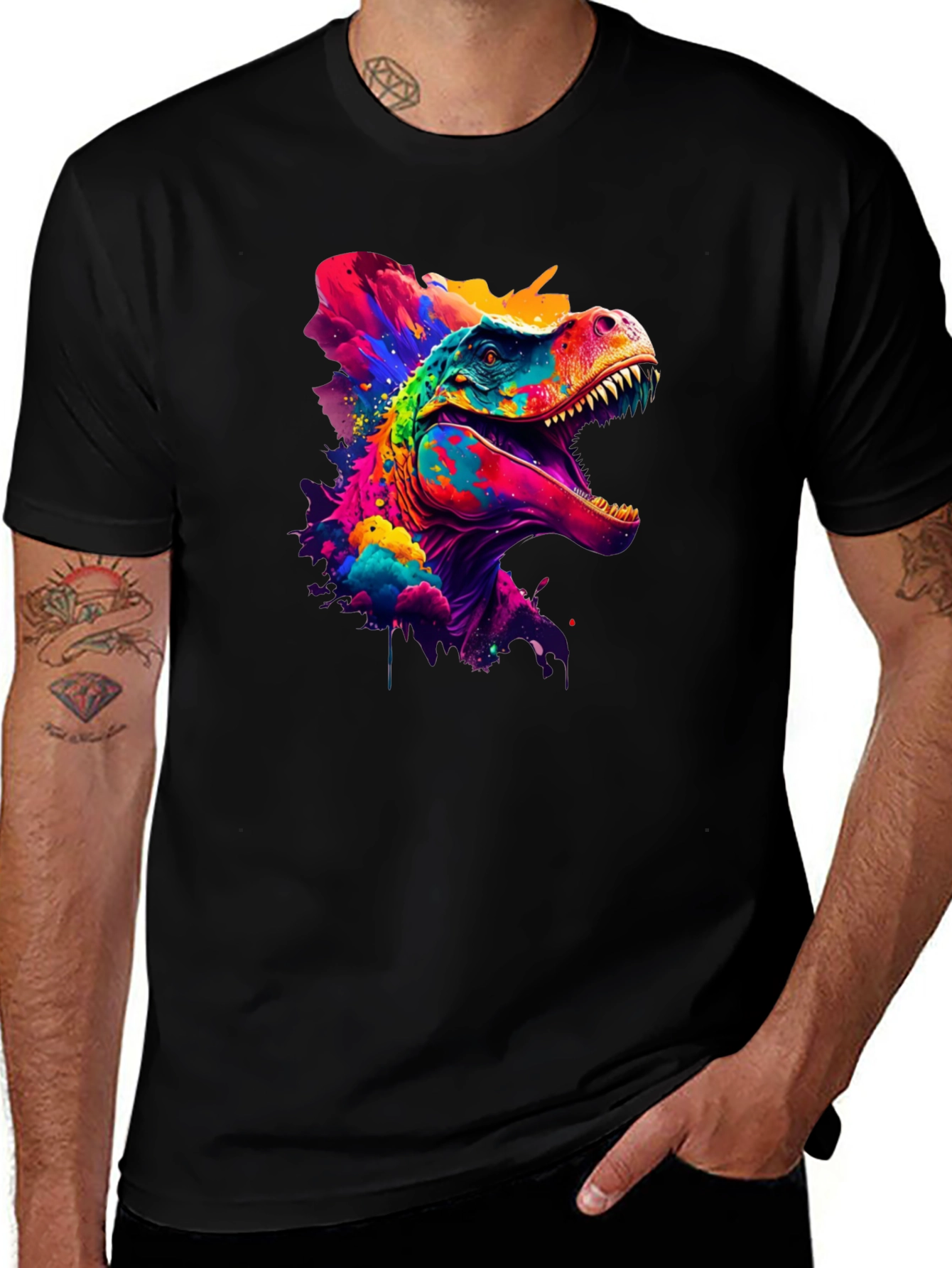 Variant 26 of Vibrant Dino Graphic Tee