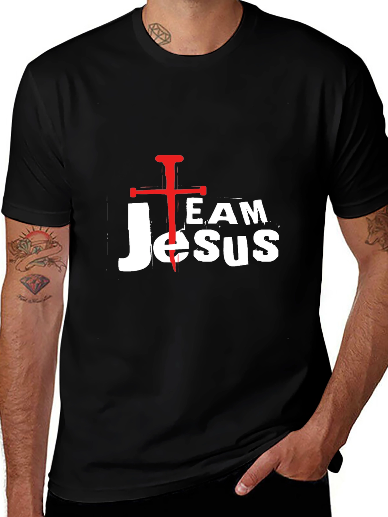 Team Jesus Graphic T-Shirt, Christian Apparel