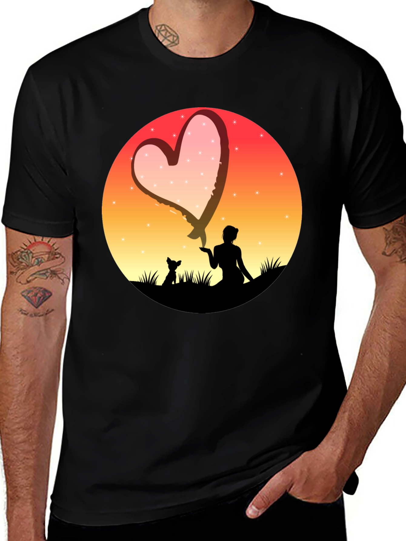 Variant 23 of Sunset Silhouette T-Shirt
