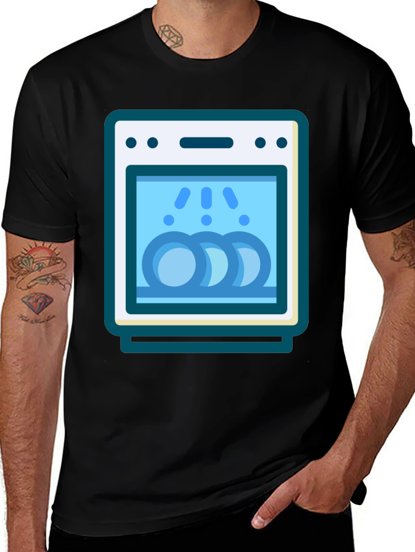Dishwasher Graphic T-Shirt - Clean Fun!