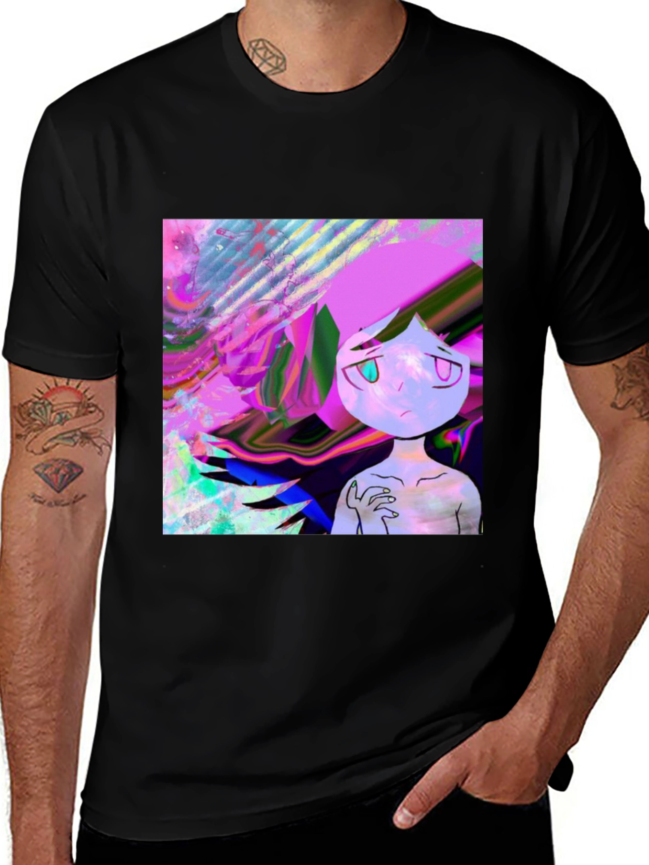 Variant 28 of Abstract Art T-Shirt - Edgy Graphic Tee