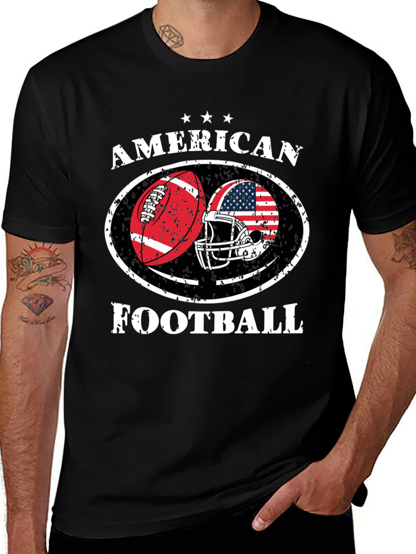 American Football Patriotic T-Shirt