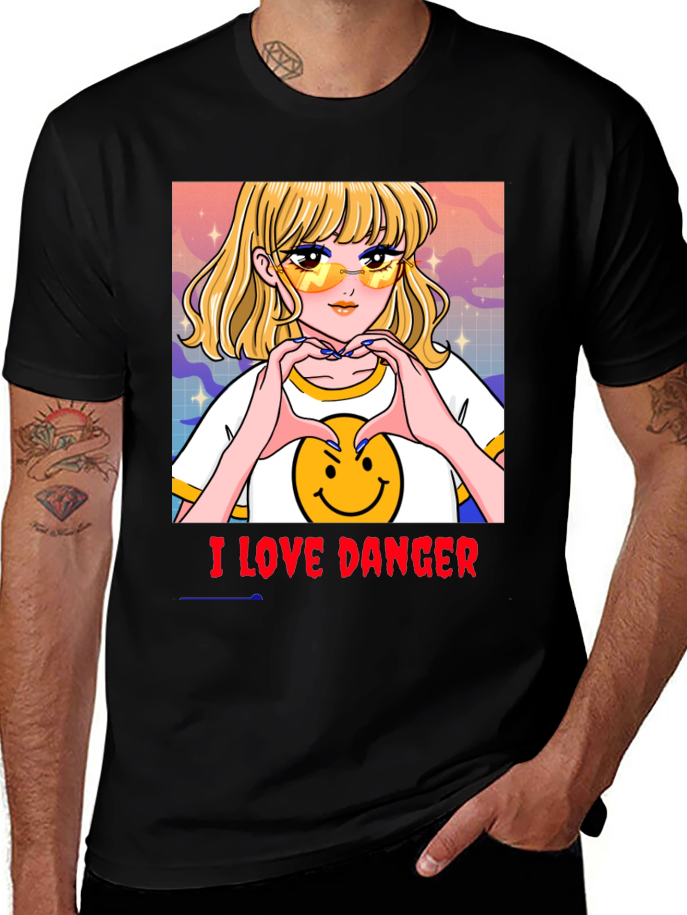 I Love Danger Anime T-Shirt