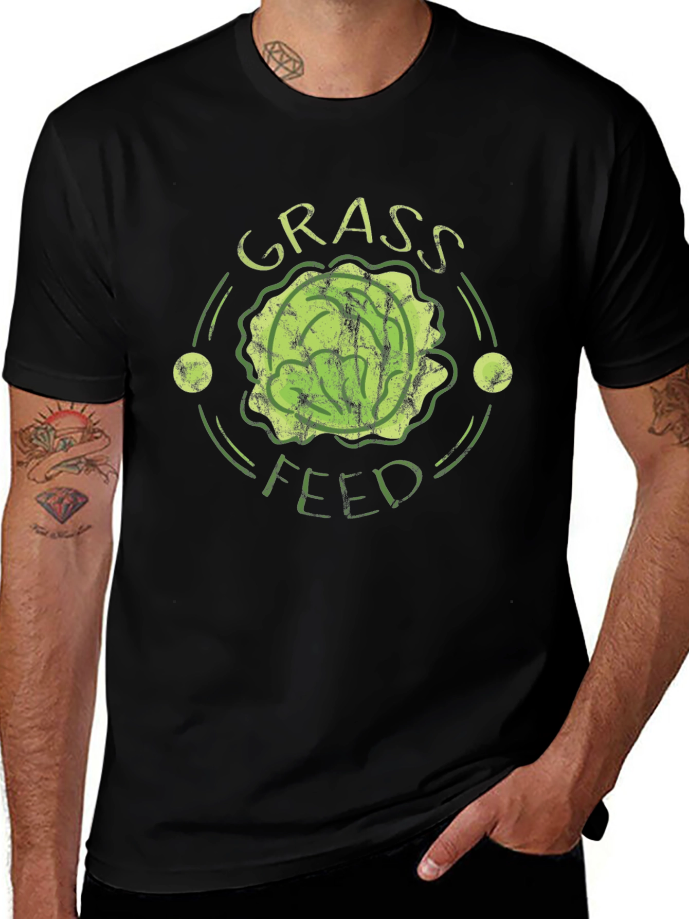 Variant 23 of Grass Feed Lettuce Graphic Novelty T-Shirt