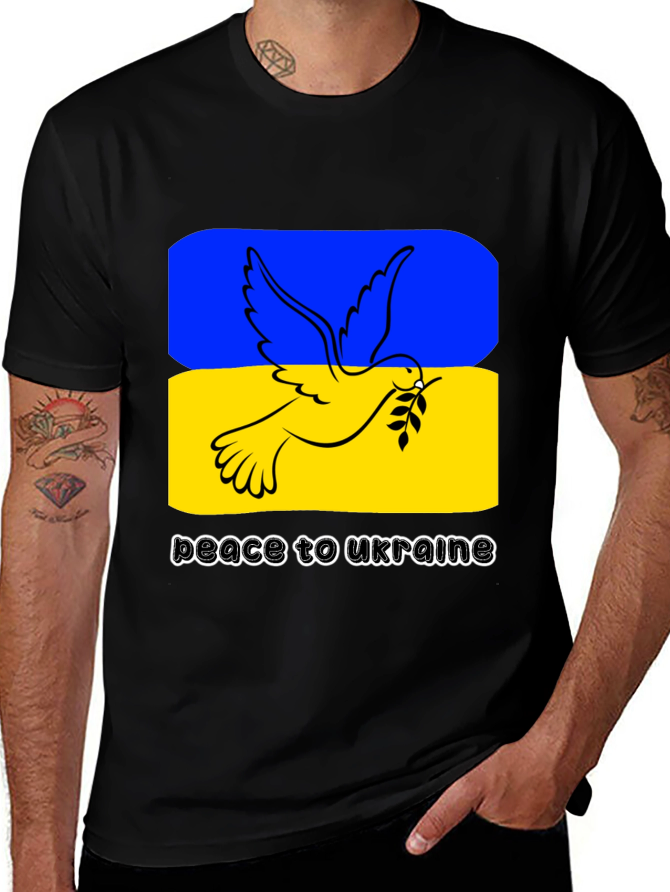 Peace for Ukraine Dove T-Shirt