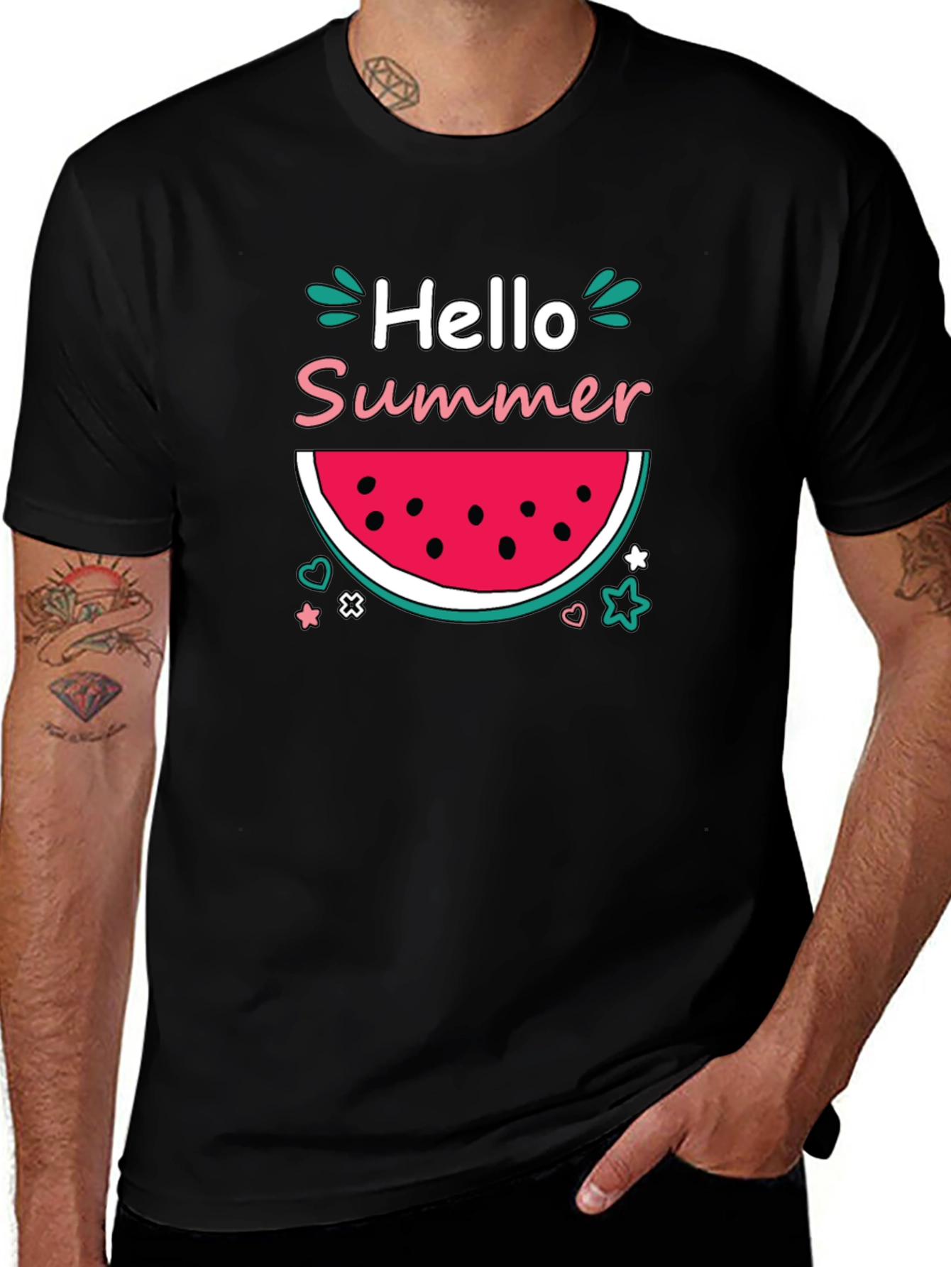 Variant 16 of Hello Summer Watermelon Graphic Tee