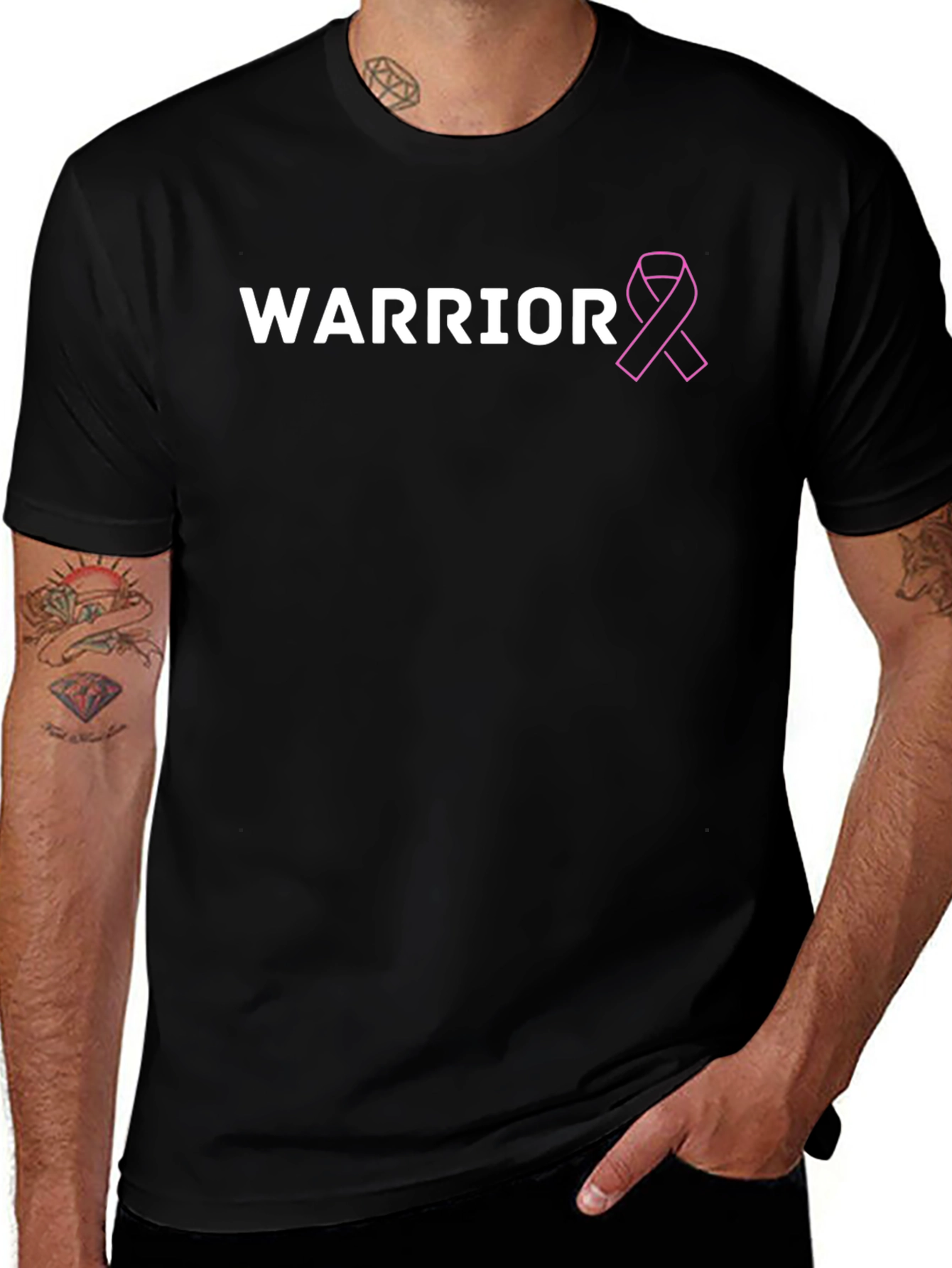 Variant 21 of Warrior Breast Cancer Awareness T-Shirt