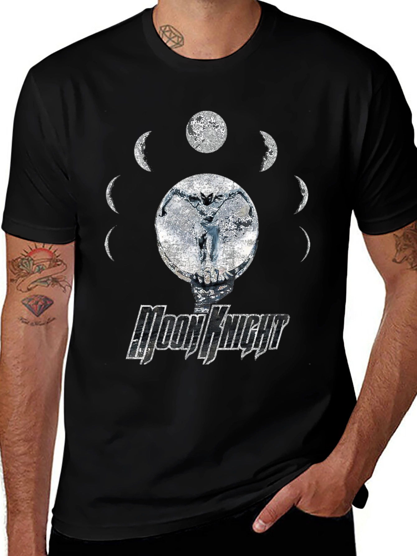 Moon Knight Graphic T-Shirt | Black Tee