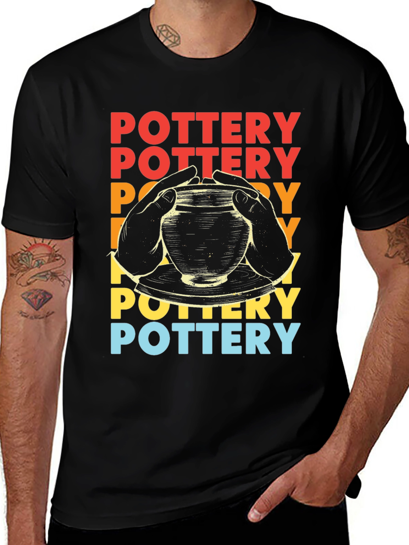 Variant 27 of Pottery T-Shirt - Unique Design