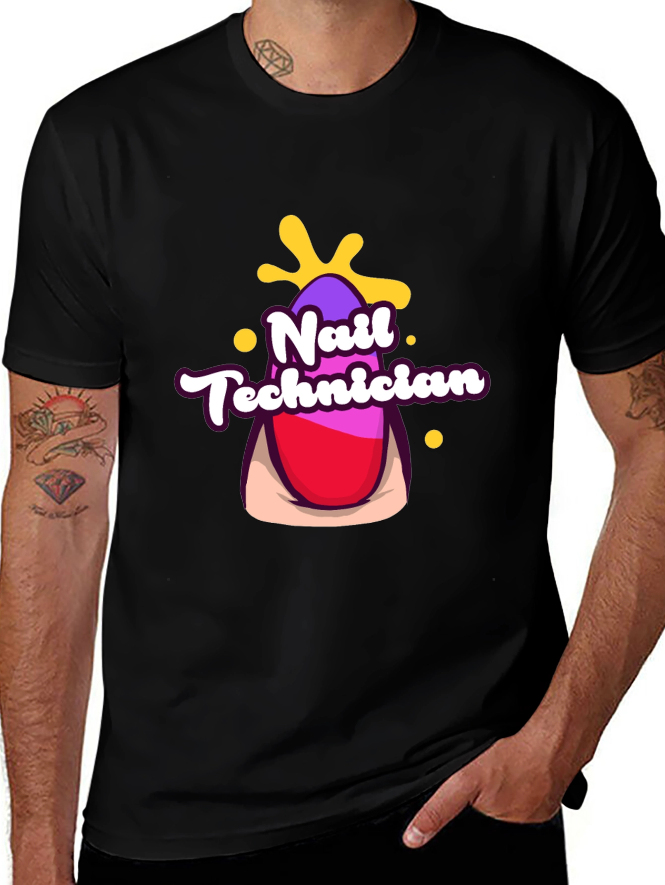 Variant 5 of Nail Technician T-Shirt - Manicure Design