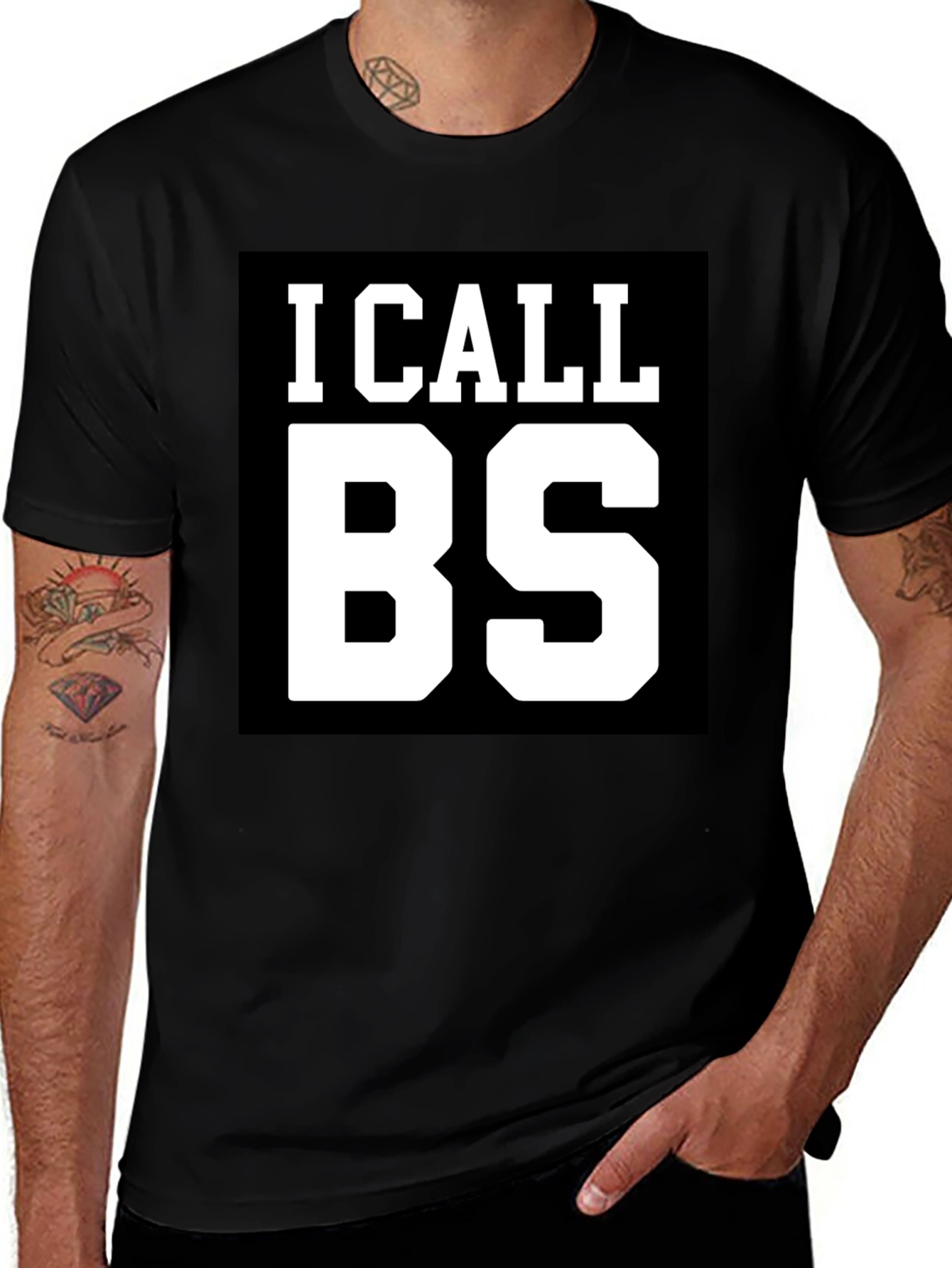Variant 15 of I Call BS Graphic T-Shirt - Bold Statement Tee