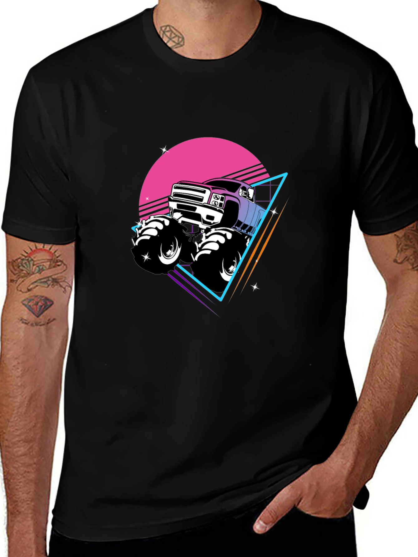 Variant 29 of Retro Monster Truck Graphic Tee