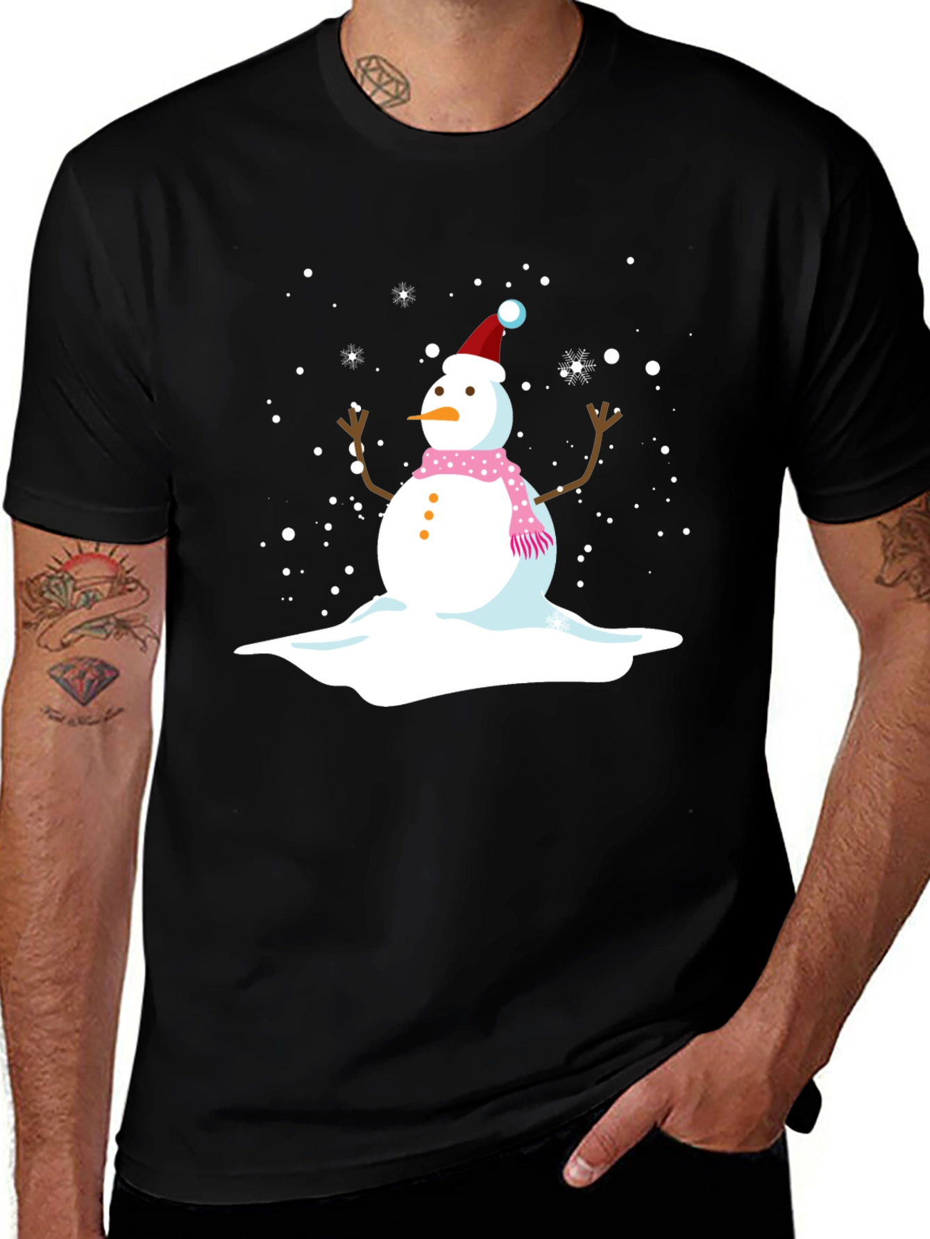 Variant 19 of Melting Snowman Graphic Tee