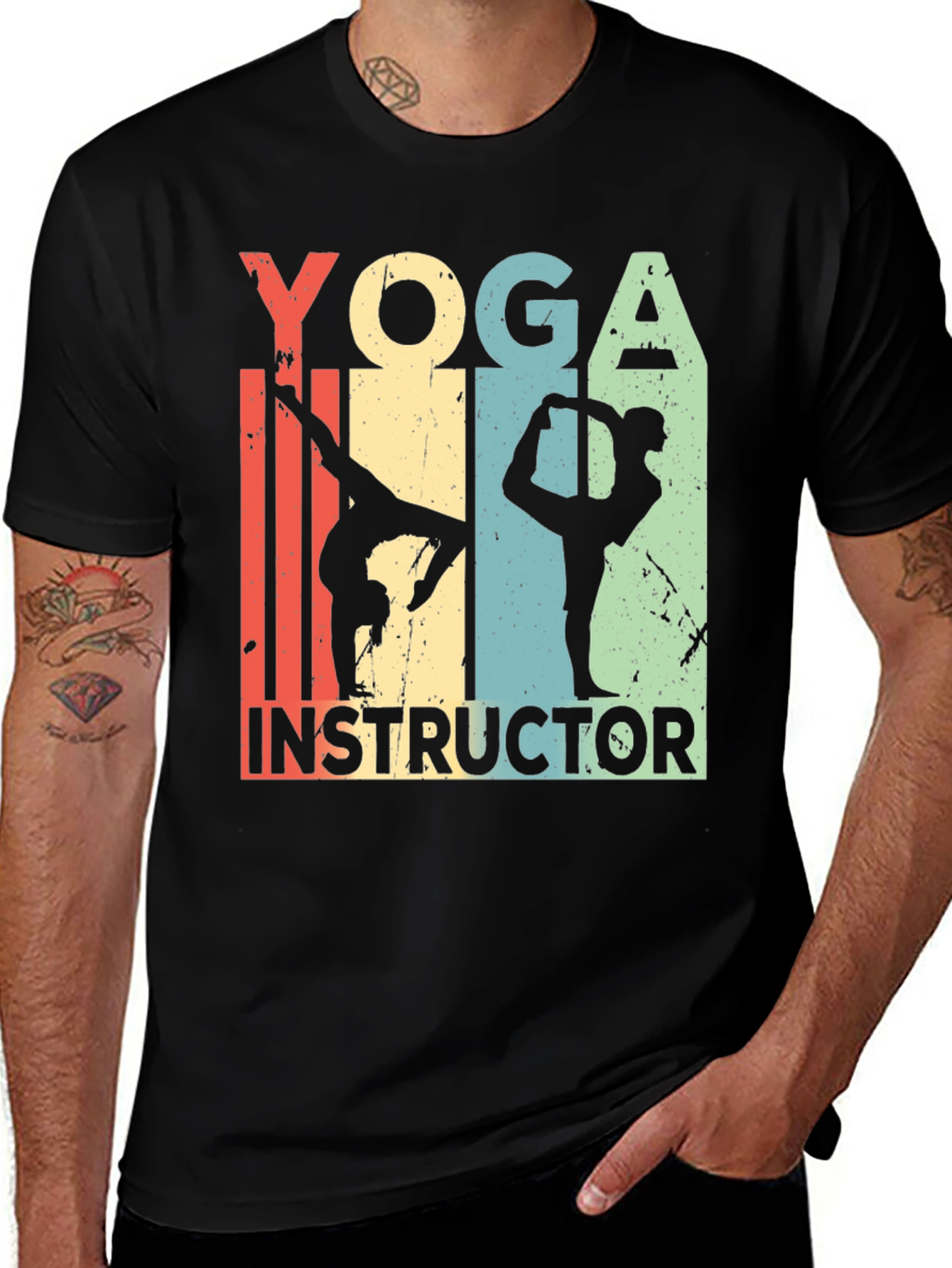 Variant 14 of Yoga Instructor Tee - Retro Style