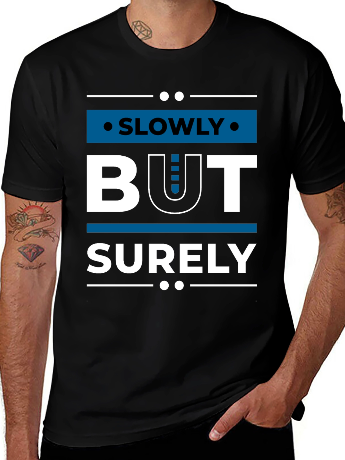 Variant 3 of Slowly But Surely Men's Graphic Tee