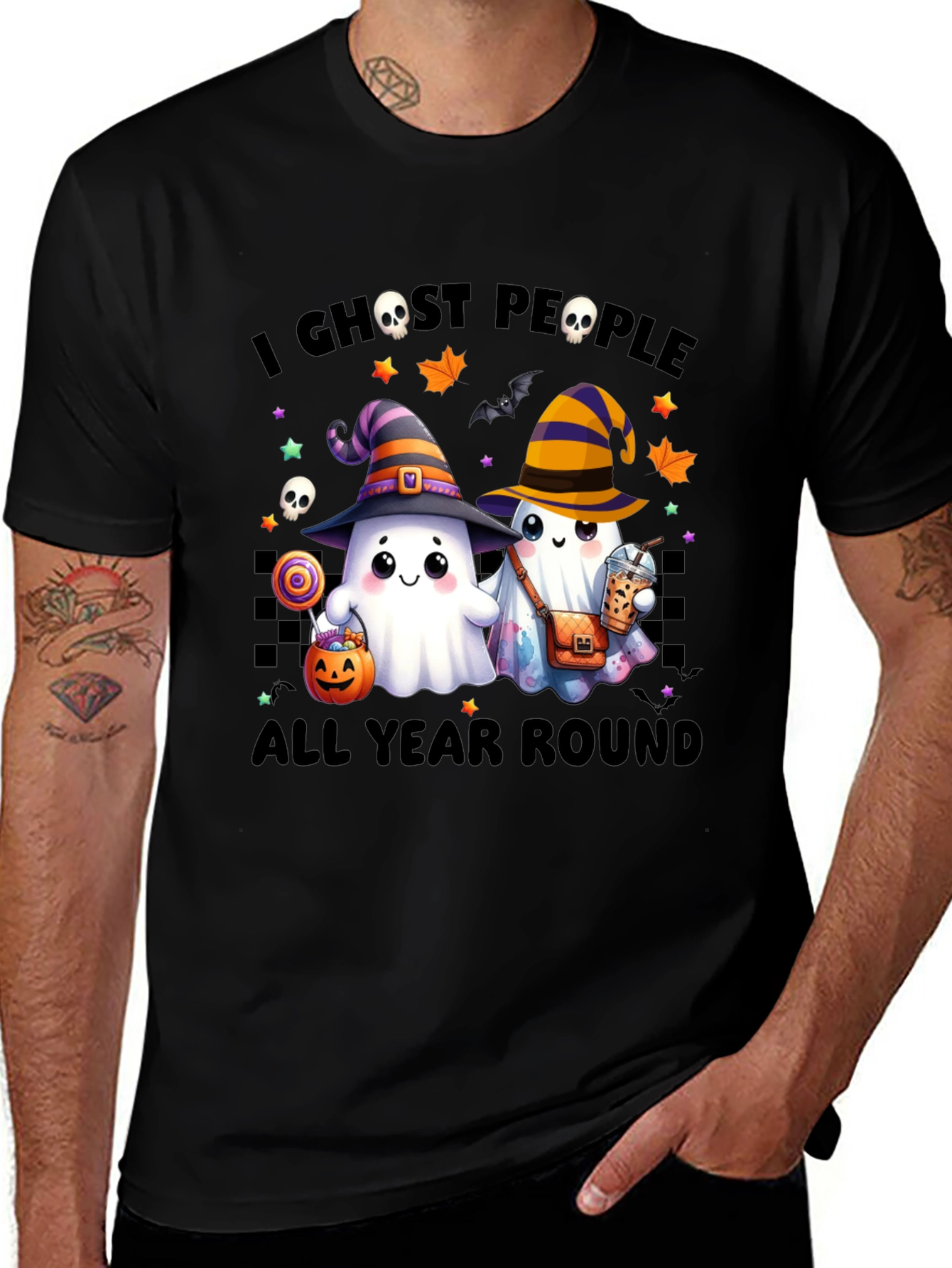 Variant 7 of Ghostly Halloween T-Shirt