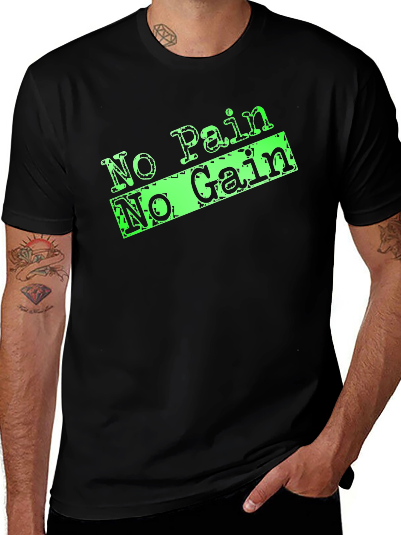 No Pain No Gain Black T-Shirt