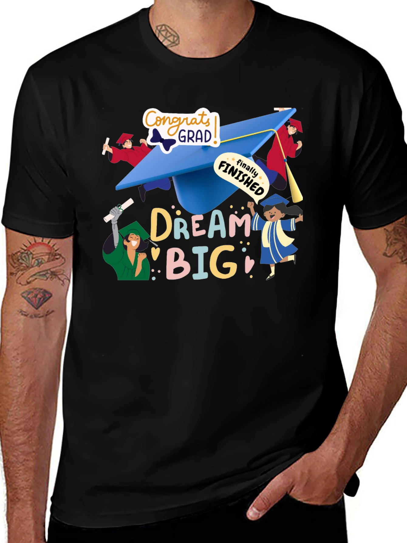Variant 19 of Dream Big Grad T-Shirt - Celebrate Graduation!