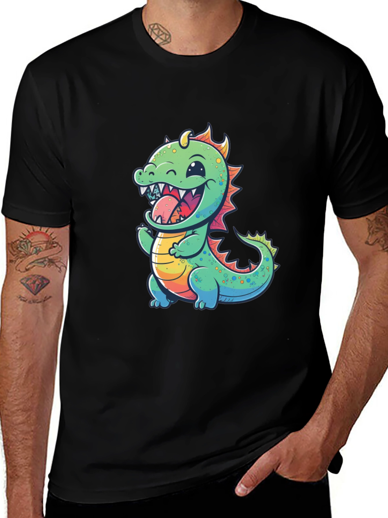 Variant 11 of Cute Dragon Graphic T-Shirt