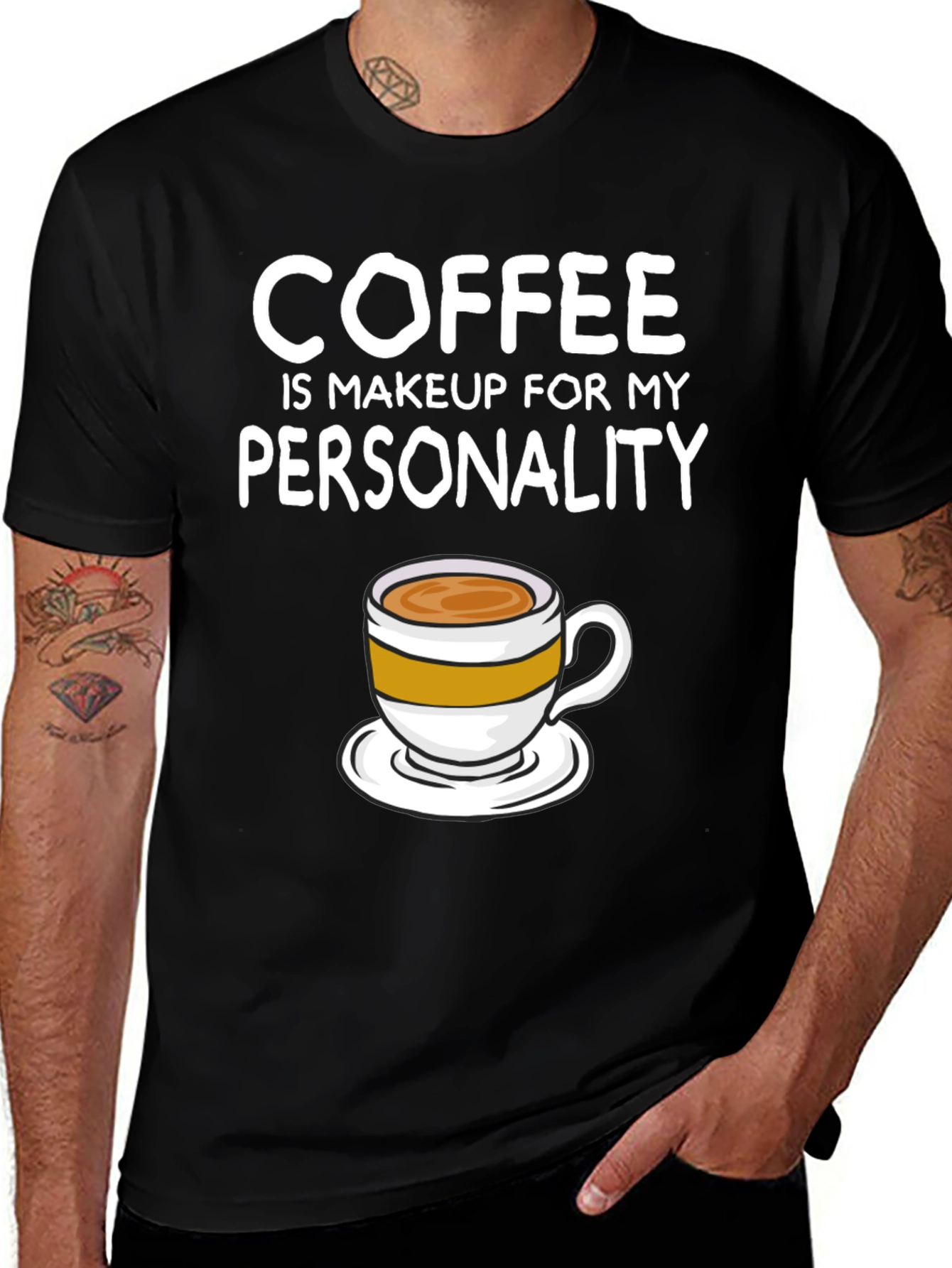 Variant 26 of Coffee Makeup Personality T-Shirt