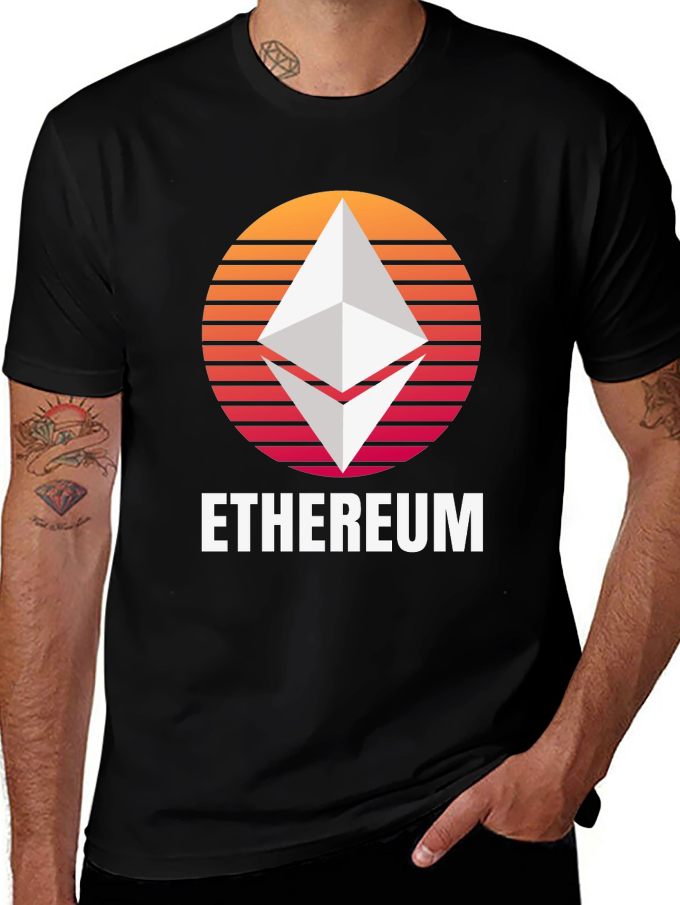 Variant 15 of Ethereum Sunset T-Shirt - Crypto Fan Tee