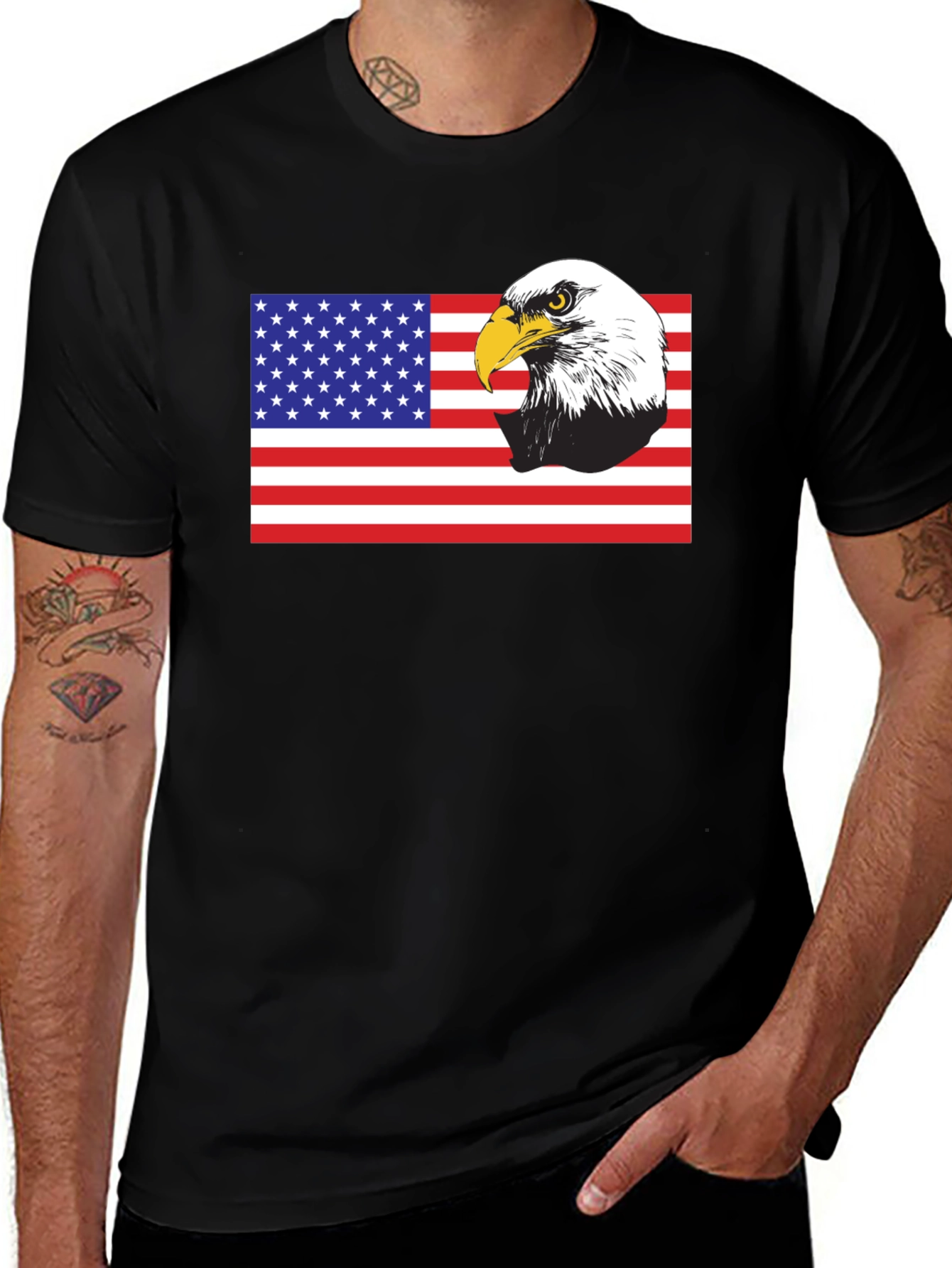 Variant 29 of American Eagle Flag Graphic T-Shirt