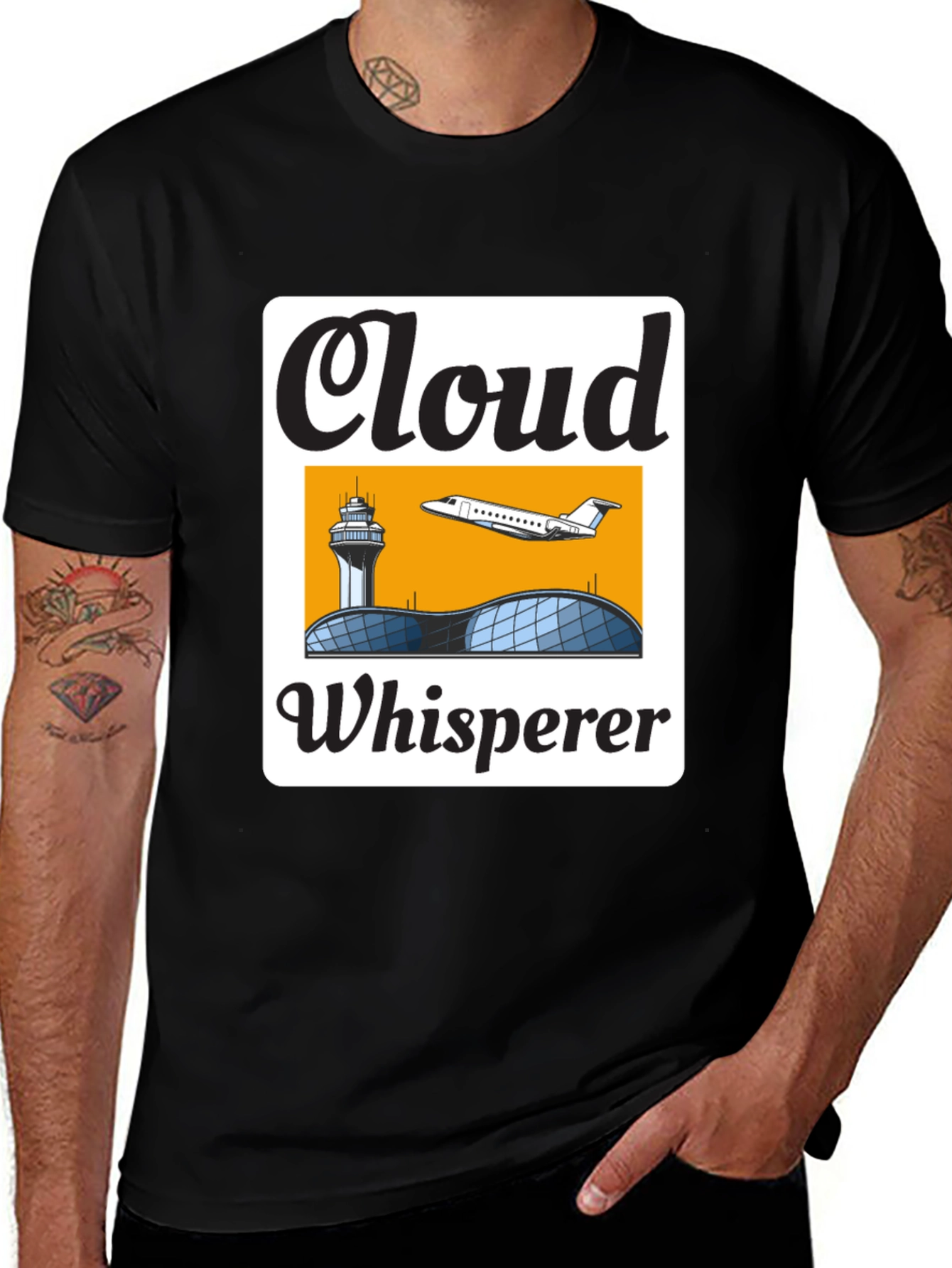 Variant 25 of Cloud Whisperer Tee - Aviation & Airport Lover T-Shirt