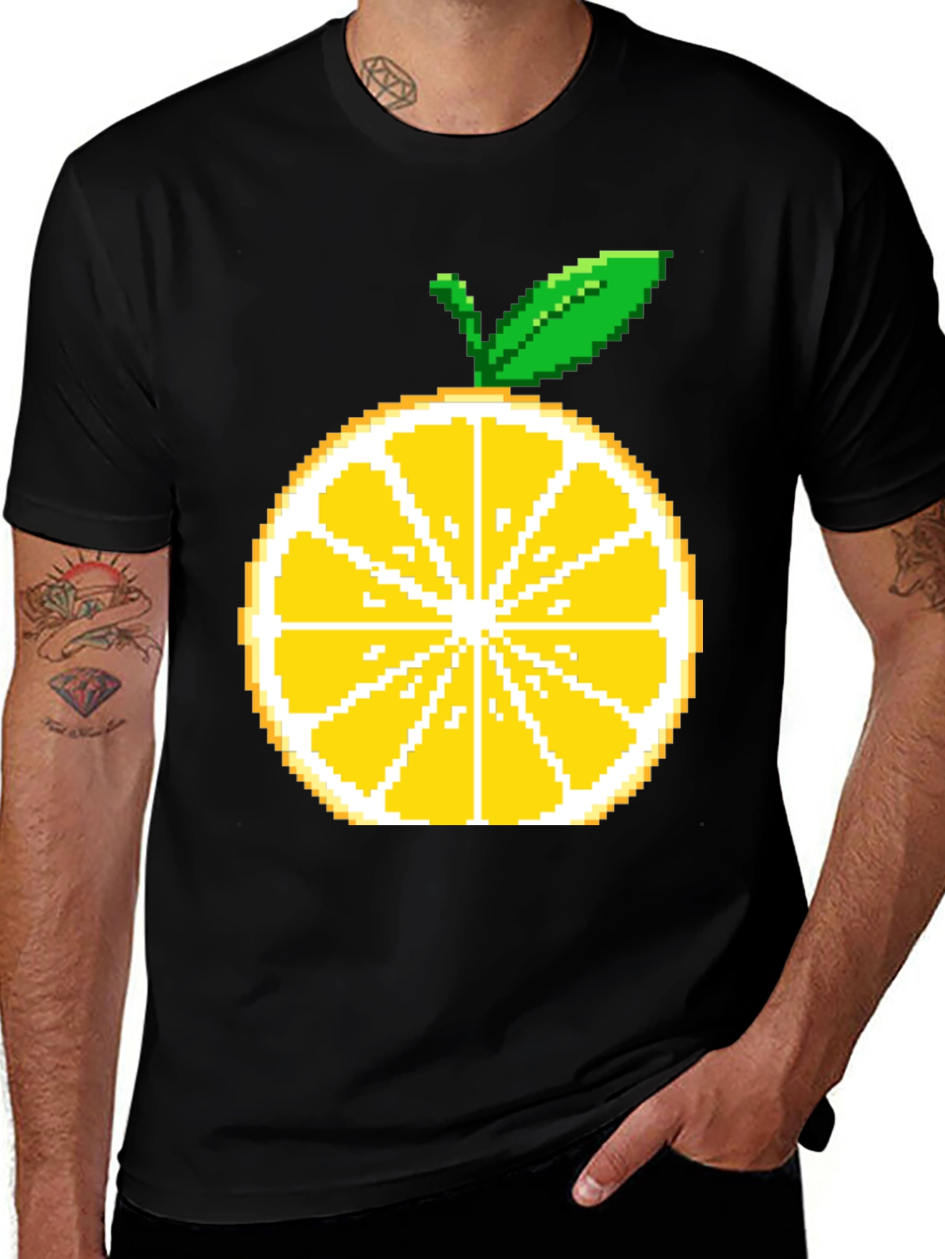 Variant 21 of Pixel Lemon T-Shirt - Retro Gaming Style