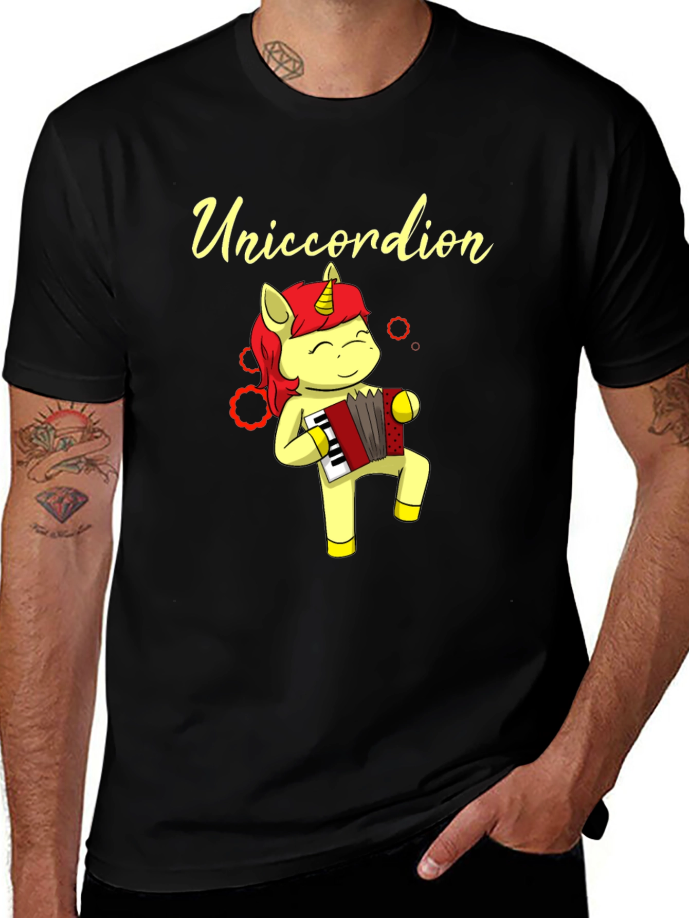 Variant 19 of Uniccordion T-Shirt - Musical Unicorn Humor
