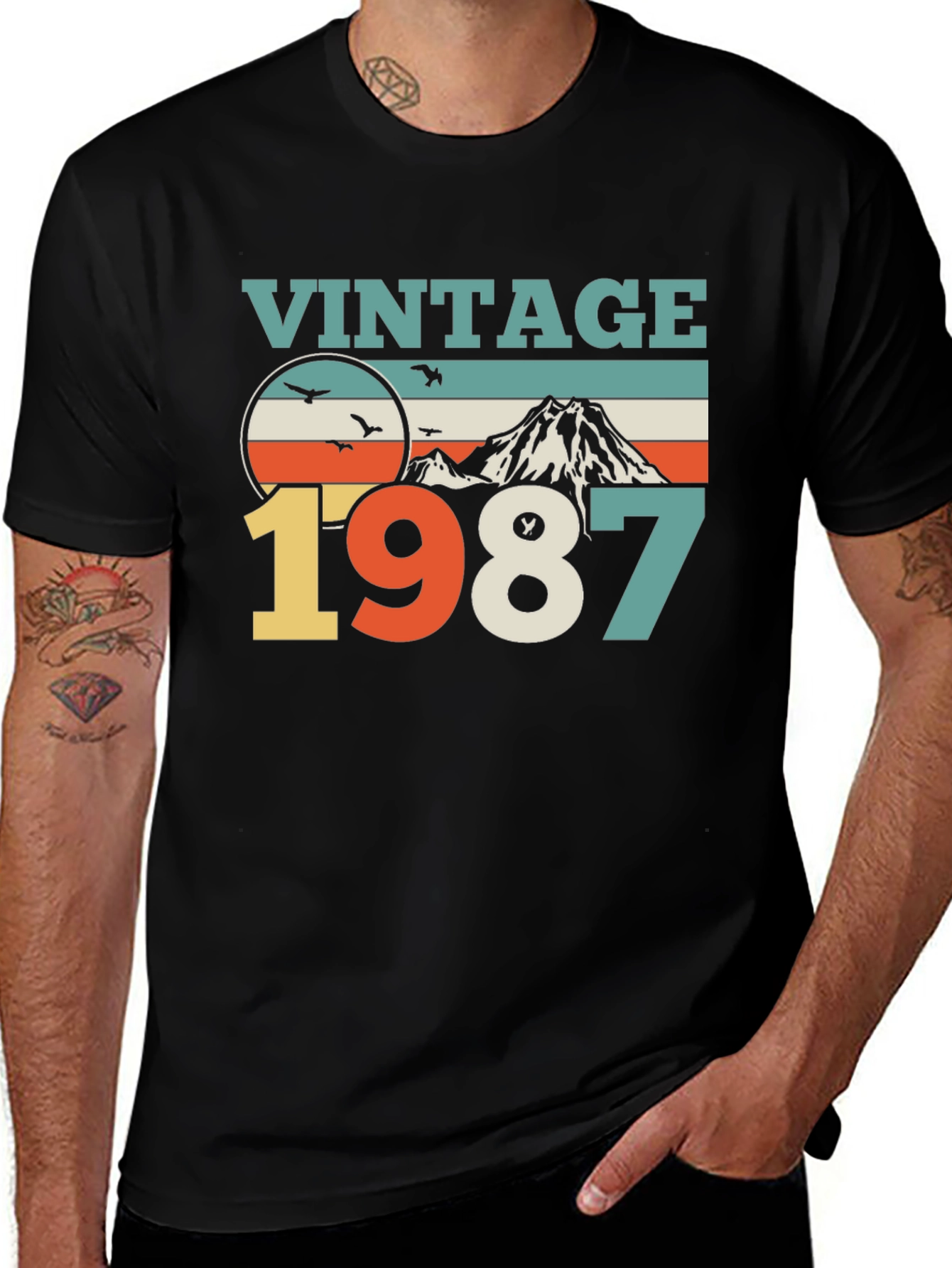 Variant 20 of Vintage 1987 Graphic Tee - Retro Birthday Shirt