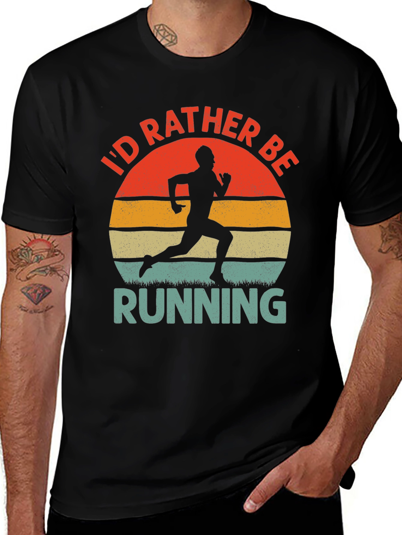Variant 14 of I'd Rather Be Running Graphic Tee