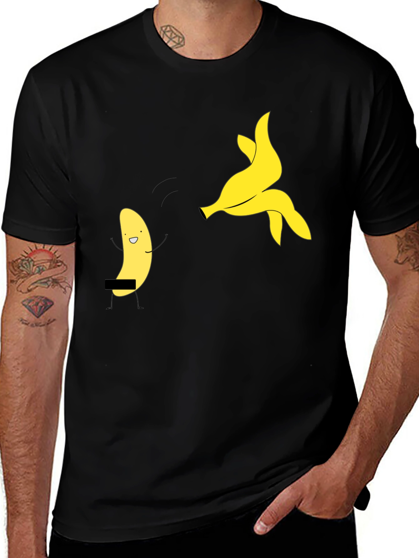 Variant 30 of Funny Banana T-Shirt - Black