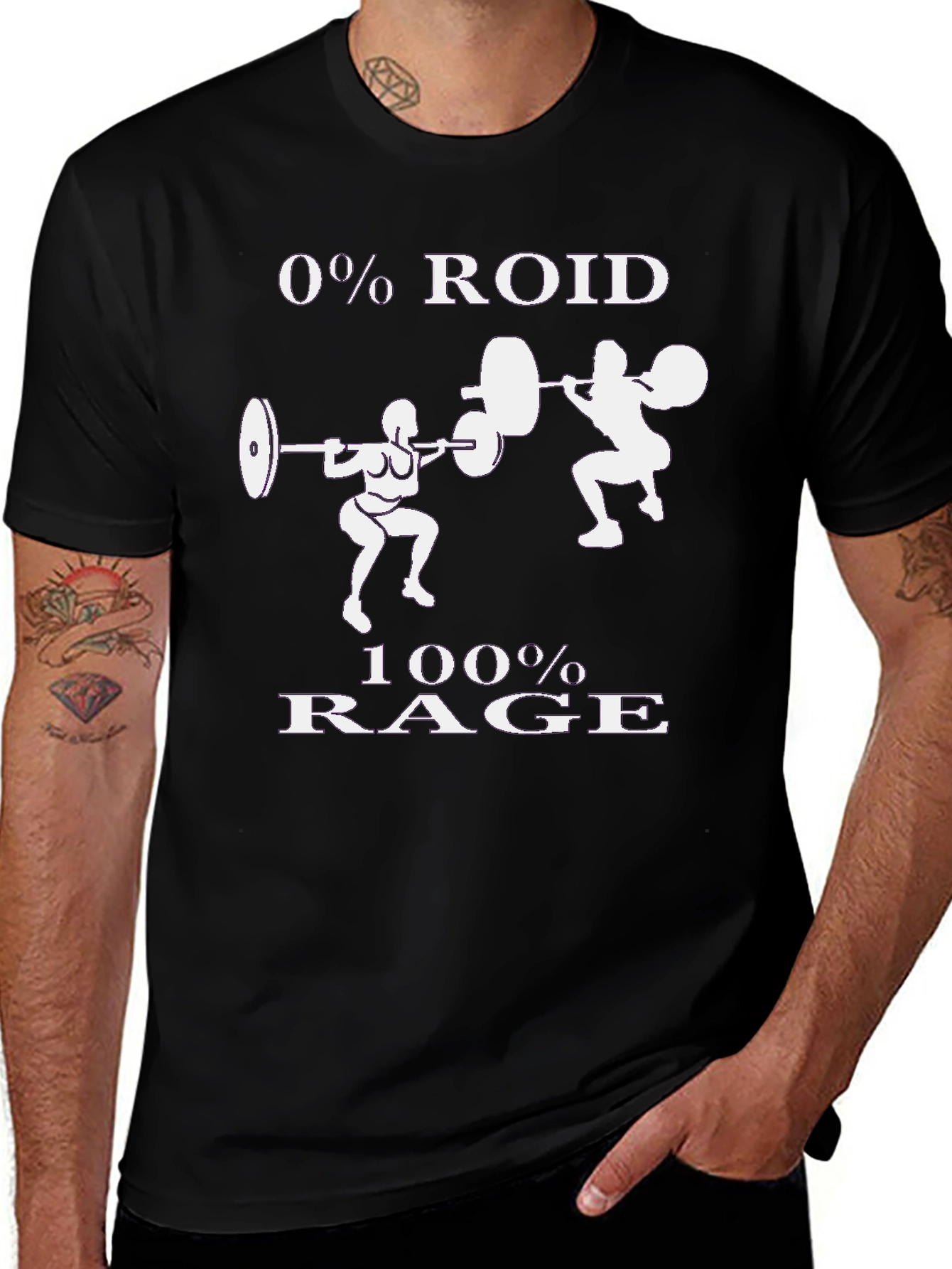 Variant 24 of 0% Roid 100% Rage Workout T-Shirt