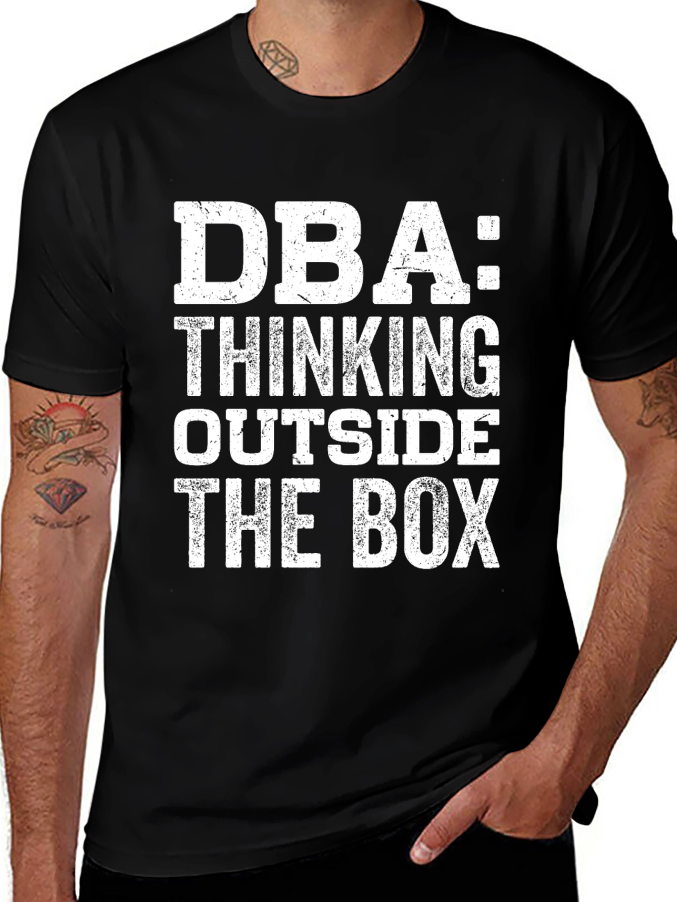 DBA Thinking Outside the Box Graphic T-Shirt